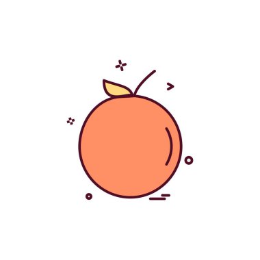 Beyaz arka plan üzerinde meyve simge vektör