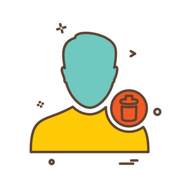 Avatar erkek simge tasarım vektörü