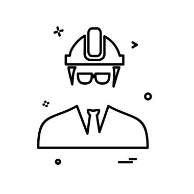 Erkek avatar simge tasarlamak vektör