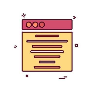 Web düzen simge tasarlamak vektör