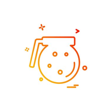 İçki simgesi tasarım, renkli vektör çizim 