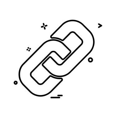 Web bağlantı simgesi tasarım, renkli vektör çizim