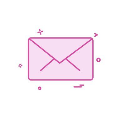 İleti simge tasarlamak vektör