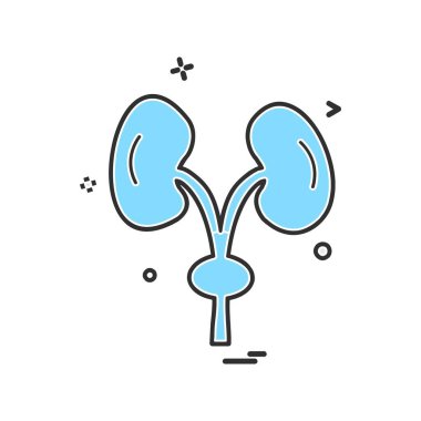 Tıbbi simge tasarım, renkli vektör çizim