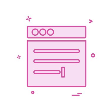 Web düzen simge tasarlamak vektör