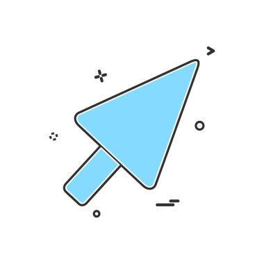 Ok simgesi tasarım vektörü