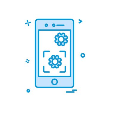 Akıllı telefon simge tasarlamak vektör 