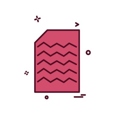 Dosya simgesi tasarım vektörü