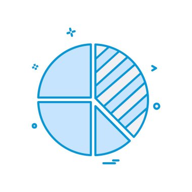 İş grafiği düz simge vektör çizim 