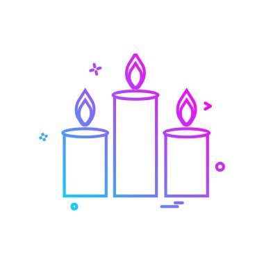 Mumlar simge tasarlamak vektör