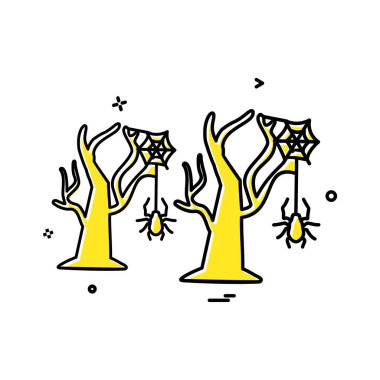 Cadılar Bayramı simgesi tasarım vektörü