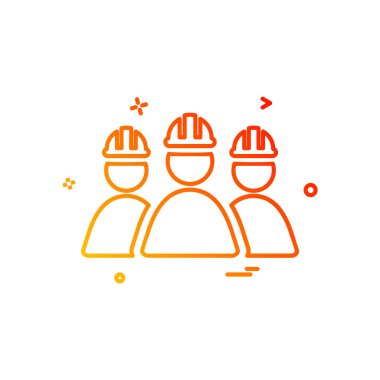 Grup avatar simge tasarlamak vektör