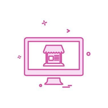 Bilgisayar simgesi tasarım vektörü