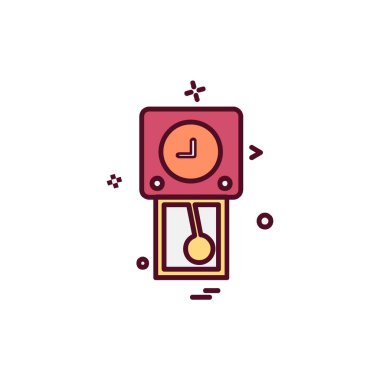 kilit düz simge vektör çizim 