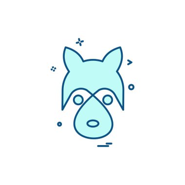 Hayvanlar simge tasarım vektörü 