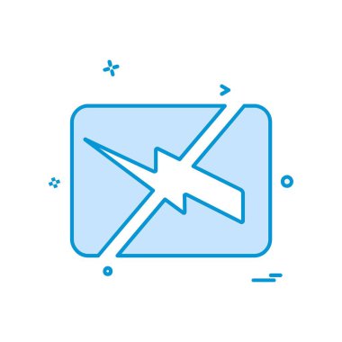 Batarya simgesi tasarım vektörü