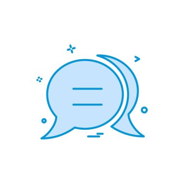 sohbet kabarcık sms simge vektör tasarımı