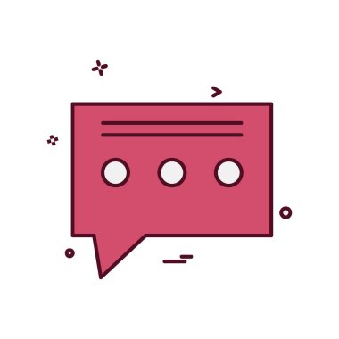 İleti simge tasarlamak vektör