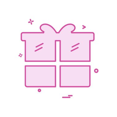 Giftbox simge tasarlamak vektör