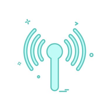 Wifi simge tasarım vektörü