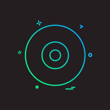 CD simge tasarlamak vektör