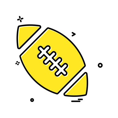 Rugby simgesi tasarım vektörü