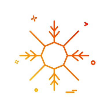 Kar tanesi simge vektör beyaz arka plan üzerinde