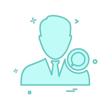 Avatar erkek simge tasarım vektörü