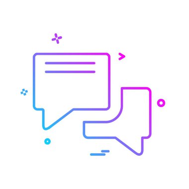 İleti simge tasarlamak vektör