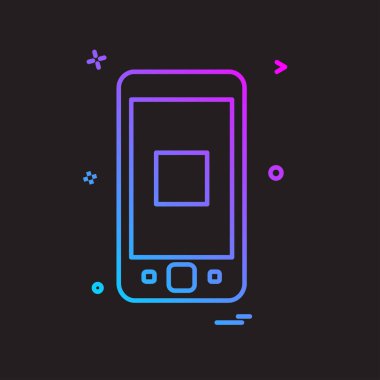 Akıllı telefon simge tasarlamak vektör 