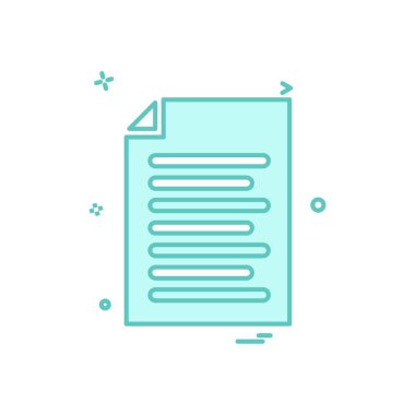 dosya belge liste simge vektör tasarımı