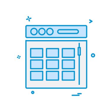 Web düzen simge tasarlamak vektör