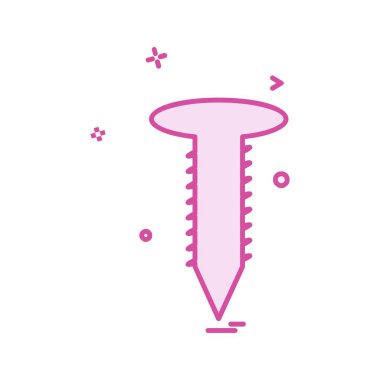 Somun cıvata simge tasarlamak vektör