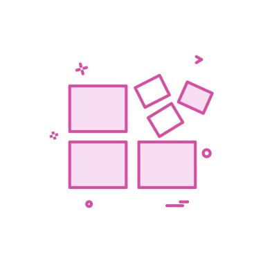 Blok simge tasarlamak vektör 