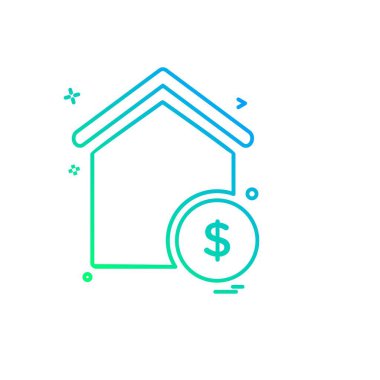 Emlak simge tasarlamak vektör