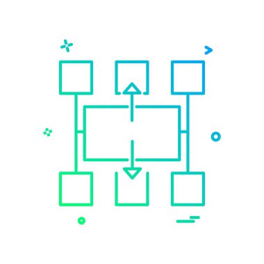 Akış çizelgesi tasarım vektörü