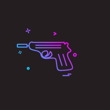 Silah simge tasarlamak vektör 