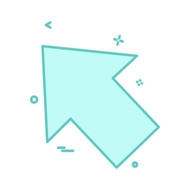 Ok simgesi tasarım vektörü