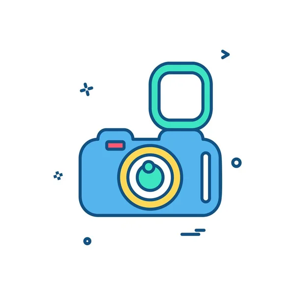 Camera Icon Design Vector — Stock Vector