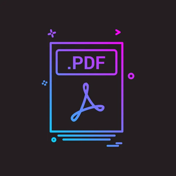 Αρχείο Αρχεία Pdf Εικονίδιο Σχεδιασμό Εικονογράφηση Φορέα — Διανυσματικό Αρχείο
