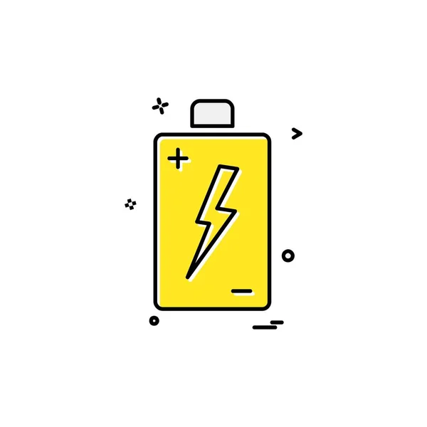 电池图标设计矢量 — 图库矢量图片