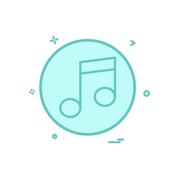 Musik Player Symbol Vektor Design Illustration — Stockvektor