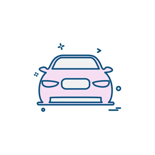 Coche Taller Icono Diseño Vector — Vector de stock