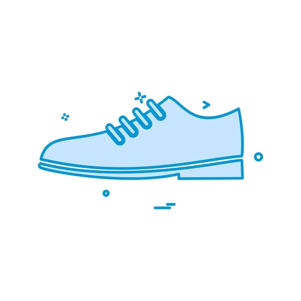 Schuhe Icon Design Bunte Vektorillustration — Stockvektor