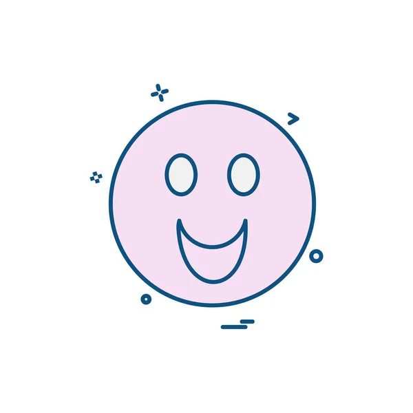 Emoji Icono Diseño Colorido Vector Ilustración — Vector de stock