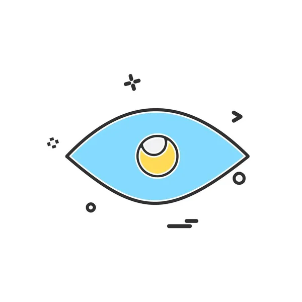 Auge Symbol Design Vektor — Stockvektor