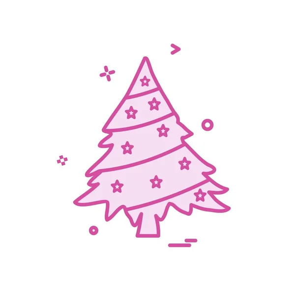 Weihnachtsbaum Symbol Design Vektor — Stockvektor