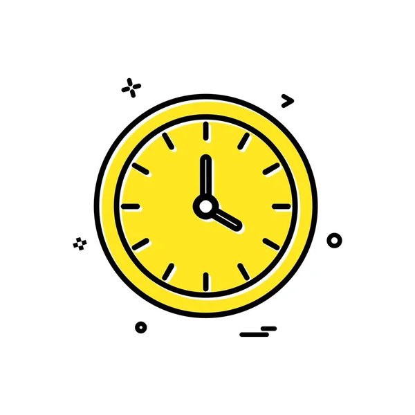 Ρολόι Ρολόι Ώρας Εικονίδιο Διάνυσμα Σχεδιασμός — Διανυσματικό Αρχείο