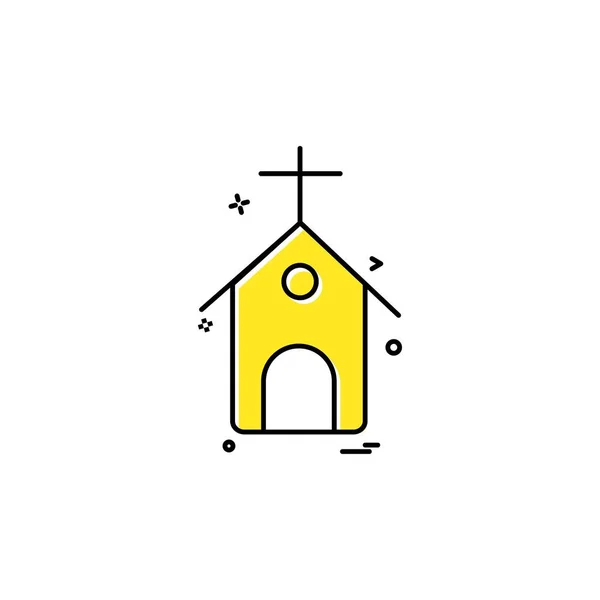 Designvektor Für Kirchensymbole — Stockvektor