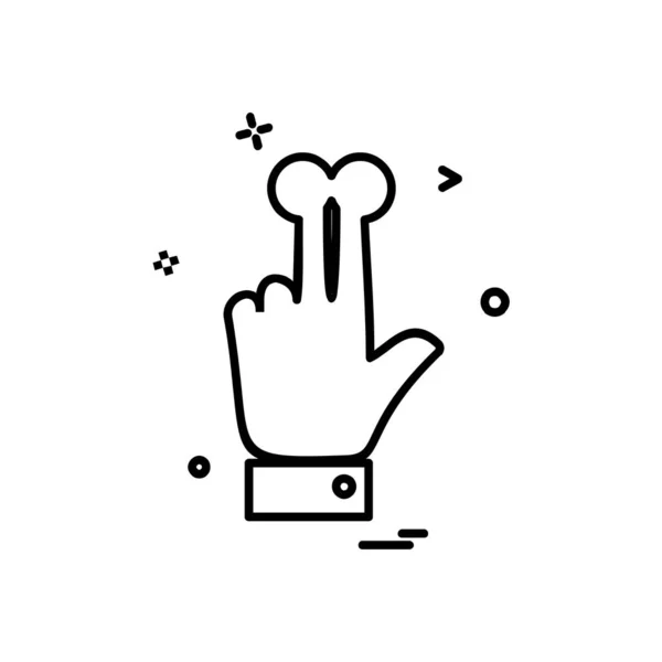 Hand Icon Design Bunte Vektorillustration — Stockvektor